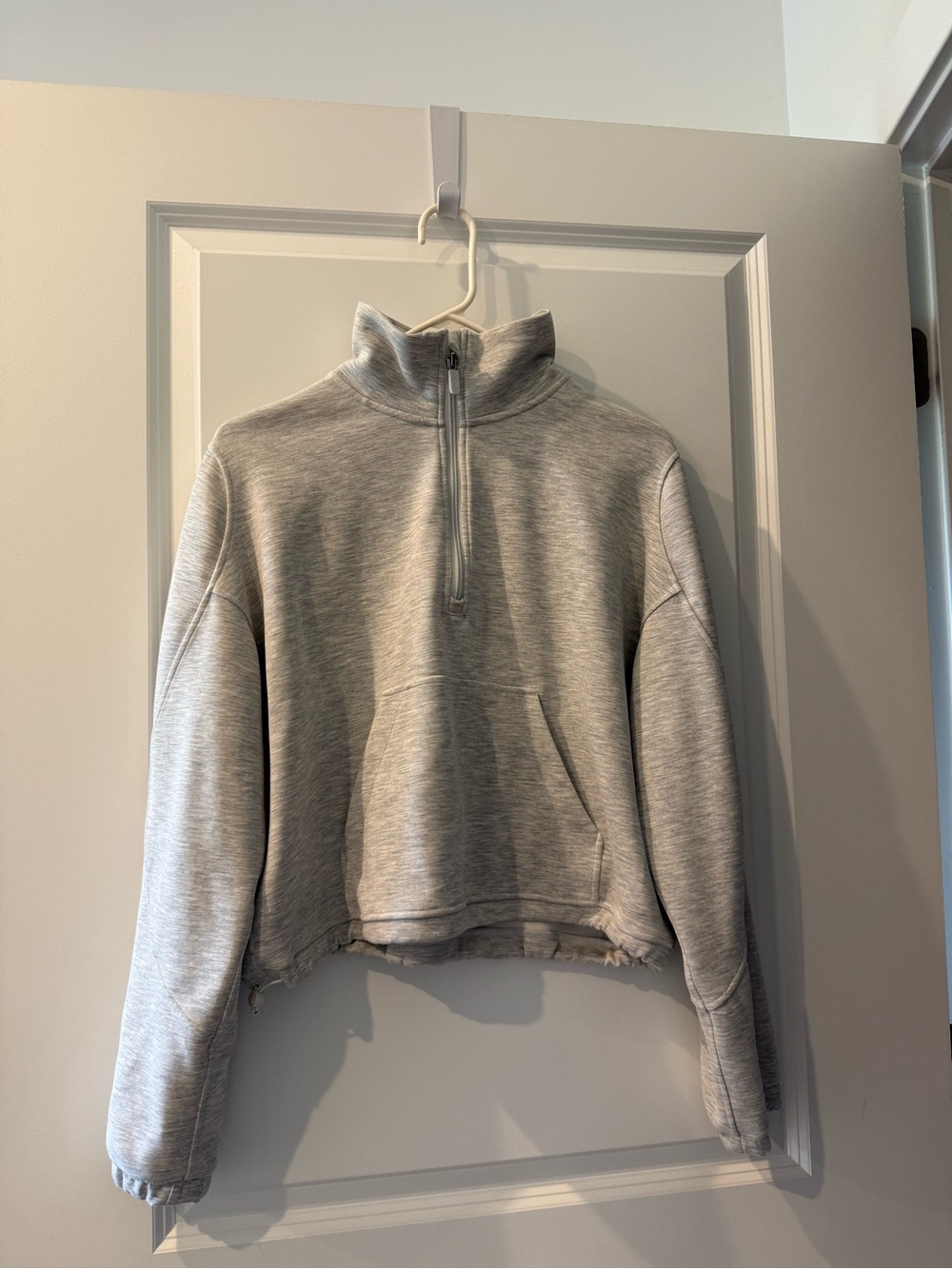 lululemon athletica Light Gray Half-Zip Pullover